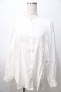 axes femme / ブロッキングレースブラウス F 白 Y-25-08-23-062-AX-BL-SZ-ZY