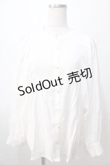 axes femme / ブロッキングレースブラウス F 白 Y-25-08-23-062-AX-BL-SZ-ZI