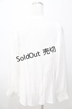 画像2: axes femme / ブロッキングレースブラウス F 白 Y-25-08-23-062-AX-BL-SZ-ZI