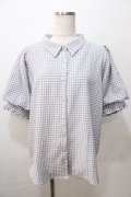 axes femme / パフスリーブブラウス F グレー Y-25-08-23-065-AX-BL-SZ-ZY