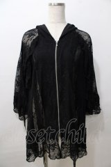 axes femme / レースロングパーカー F 黒 Y-25-08-23-068-AX-TO-SZ-ZY