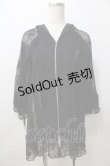 axes femme / レースロングパーカー F 黒 Y-25-08-23-068-AX-TO-SZ-ZY