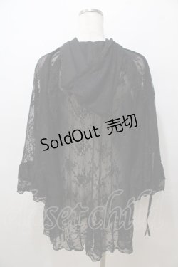 画像2: axes femme / レースロングパーカー F 黒 Y-25-08-23-068-AX-TO-SZ-ZY