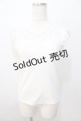 axes femme POETIQUE / レースビスチェ切替タンク M 白 Y-25-08-23-069-AX-TO-SZ-ZY