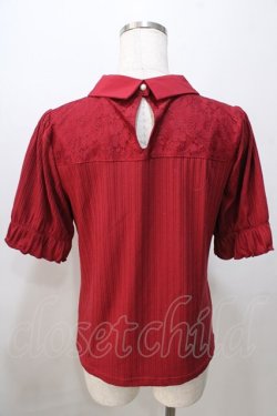 画像2: axes femme / ベルト付リブトップス F 赤 Y-25-08-23-071-AX-TO-SZ-ZY