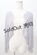 axes femme POETIQUE / チェーン付ニットボレロ M ブルーグレー Y-25-08-23-073-AX-TO-SZ-ZT014