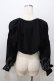 画像2: axes femme POETIQUE / シャーリングデザインボレロ M 黒 Y-25-08-23-074-AX-TO-SZ-ZY (2)