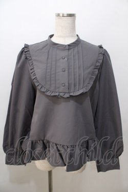 画像1: FLC / 皆方由衣コラボペプラムブラウス LL 中灰 Y-25-08-23-075-LO-BL-SZ-ZY