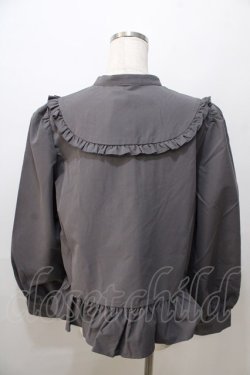 画像2: FLC / 皆方由衣コラボペプラムブラウス LL 中灰 Y-25-08-23-075-LO-BL-SZ-ZY