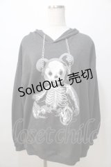 Drug Honey / スケルトンテディパーカー  グレー Y-25-08-23-080-PU-TO-SZ-ZY