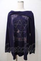 Deorart / 六芒星プリントカットソー  パープル Y-25-08-23-081-PU-TO-SZ-ZY