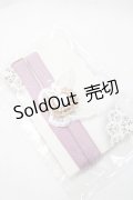 abilletage / 蝶とビジューのガーターバンド  ラベンダー Y-25-08-23-012-GO-AC-SZ-ZY