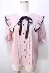 MA*RS / ビック襟ブラウス  ピンク Y-25-08-23-088-EL-BL-SZ-ZY