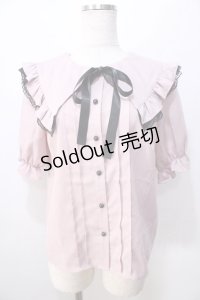 MA*RS / ビック襟ブラウス  ピンク Y-25-08-23-088-EL-BL-SZ-ZY