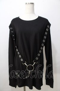 KILL STAR / Ruckus Long Sleeve Top  黒 Y-25-08-23-089-PU-TO-SZ-ZY