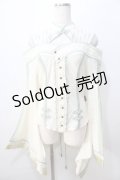 Ozz oneste / 朧藤着物袖カットソー  生成×グリーン Y-25-08-23-099-OO-TO-SZ-ZY