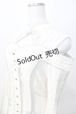 画像3: Ozz oneste / 朧藤着物袖カットソー  生成×グリーン Y-25-08-23-099-OO-TO-SZ-ZY