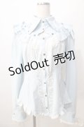 Ozz oneste / Sweet Rose ブラウス  サックス Y-25-08-23-100-OO-BL-SZ-ZY