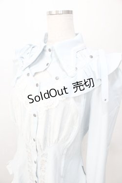 画像3: Ozz oneste / Sweet Rose ブラウス  サックス Y-25-08-23-100-OO-BL-SZ-ZY
