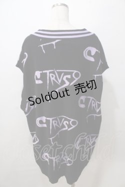 画像2: TRAVAS TOKYO / 総柄ニットベスト  黒 Y-25-08-23-102-PU-TO-SZ-ZY