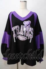 TRAVAS TOKYO / チルデン切替プルオーバー  黒 Y-25-08-23-103-PU-TO-SZ-ZY
