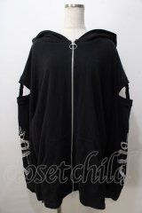 REFLEM / カッティングショルダーパーカー  黒 Y-25-08-23-104-PU-TO-SZ-ZY