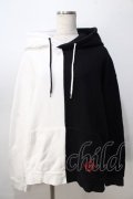 REFLEM / バイカラーパーカー  黒×白 Y-25-08-23-105-PU-TO-SZ-ZY