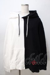 REFLEM / バイカラーパーカー  黒×白 Y-25-08-23-105-PU-TO-SZ-ZY