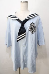 TRAVAS TOKYO / セーラーカラーシャツ  サックス Y-25-08-23-109-PU-TO-SZ-ZT021