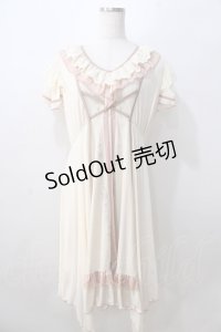 Ozz oneste / Mysterious Rose ワンピース  白×ピンク Y-25-08-23-116-OO-OP-SZ-ZY