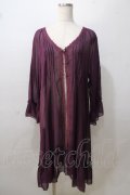 axes femme / ラグランスリーブガウン  パープル Y-25-08-23-117-AX-TO-SZ-ZY