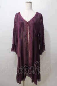 axes femme / ラグランスリーブガウン  パープル Y-25-08-23-117-AX-TO-SZ-ZY