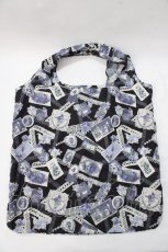 画像2: axes femme / メッセージカード柄エコバッグ 黒 Y-25-08-23-020-AX-BG-SZ-ZT500 (2)