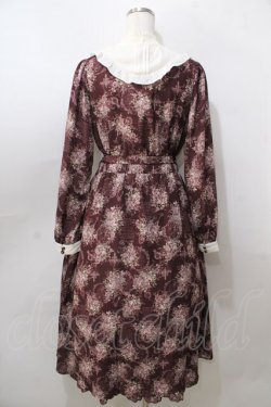 画像2: axes femme / クラシカルワンピース M ワイン Y-25-08-23-128-AX-OP-SZ-ZY