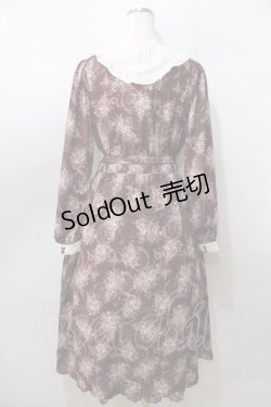 画像2: axes femme / クラシカルワンピース M ワイン Y-25-08-23-128-AX-OP-SZ-ZI
