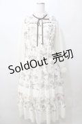 axes femme / フラワープリントレーシーワンピース  生成り Y-25-08-23-129-AX-OP-SZ-ZY