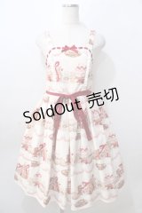 axes femme kawaii / お菓子の家柄ジャンスカ  生成り Y-25-08-23-131-AX-OP-SZ-ZY