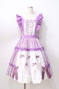 axes femme kawaii / ハミングフローラジャンスカ  ラベンダー Y-25-08-23-133-AX-OP-SZ-ZY