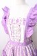 画像4: axes femme kawaii / ハミングフローラジャンスカ  ラベンダー Y-25-08-23-133-AX-OP-SZ-ZY (4)