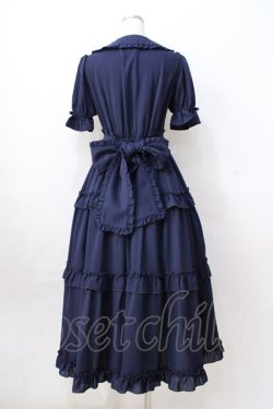 画像3: axes femme kawaii / ロマンティックフリルワンピース  紺 Y-25-08-23-137-AX-OP-SZ-ZY