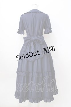 画像3: axes femme kawaii / ロマンティックフリルワンピース  紺 Y-25-08-23-137-AX-OP-SZ-ZY