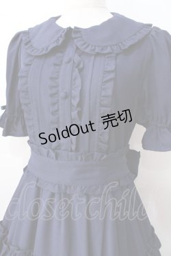 画像4: axes femme kawaii / ロマンティックフリルワンピース  紺 Y-25-08-23-137-AX-OP-SZ-ZY