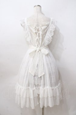 画像3: axes femme kawaii / ドットチュールエプロン M 白 Y-25-08-23-141-AX-OP-SZ-ZY