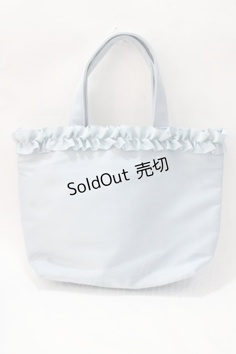 画像2: m petit by misako / NINA’Sコラボプリントトートバッグ サックス Y-25-08-23-023-LO-BG-SZ-ZT500 (2)