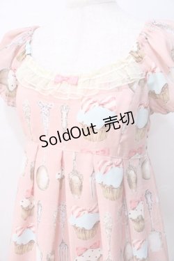 画像4: Emily Temple cute / カップケーキ&カトラリーワンピース  ピンク Y-25-08-23-146-ET-OP-SZ-ZY