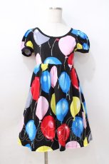 画像1: MILK / Happinessバルーンカットワンピース  黒 Y-25-08-23-147-ML-OP-SZ-ZT354 (1)