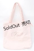 Fi.n.t / ノベルティフリルハンドルトートバッグ ピンク Y-25-08-23-024-CA-BG-SZ-ZT500