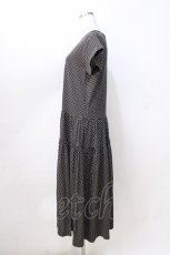画像2: KANEKO ISAO / ロゴptドットティアードカットワンピ  黒 Y-25-08-23-150-EL-OP-SZ-ZT229 (2)