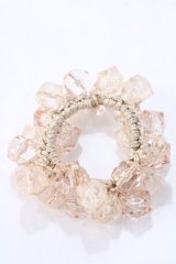 axes femme / クリスタルヘアゴム  淡ピンク Y-25-08-23-003-AX-ZA-HR-ZY
