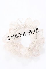 axes femme / クリスタルヘアゴム  淡ピンク Y-25-08-23-003-AX-ZA-HR-ZY